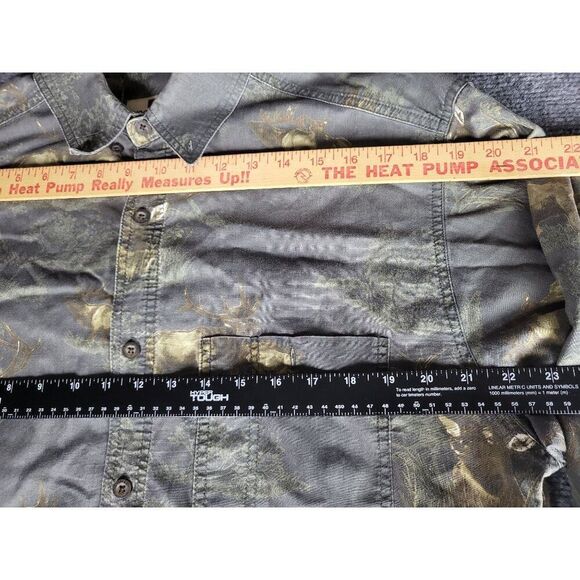 Vintage Woolrich Button Up Shirt Men Sz M Rare Deer Hunting Outdoor Workwear - Picture 3 of 7